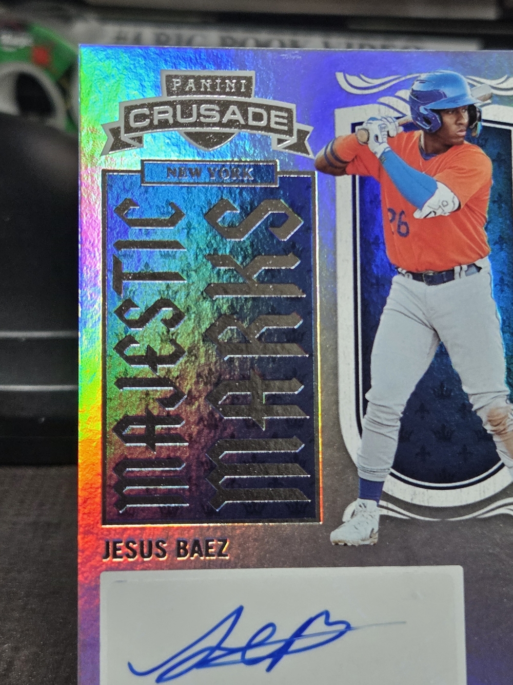Panini Crusade Jesus Baez Holo Autograph Baseball Card
